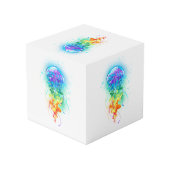 Rainbow-Qualle Würfel (Rückseite Schrägansicht)