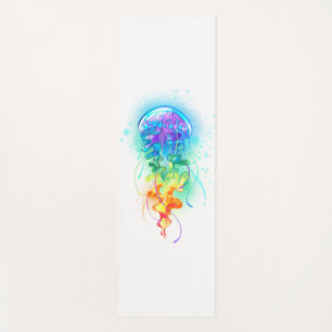 Rainbow-Qualle Yogamatte