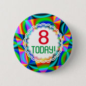 Rainbow Quilt Anpassbares Alter Button (Vorderseite)