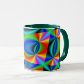 Rainbow-Quilt Tasse (VorderseiteRechts)