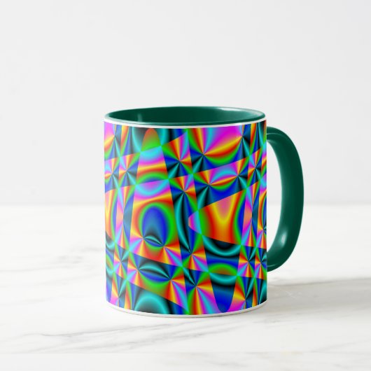 Rainbow-Quilt Tasse (VorderseiteRechts)