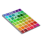 Rainbow-Quiltmuster-Notebook Notizblock (Rechte Seite)