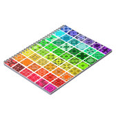 Rainbow-Quiltmuster-Notebook Notizblock (Linke Seite)