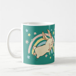 Rainbow Rabbit Coffee Tasse