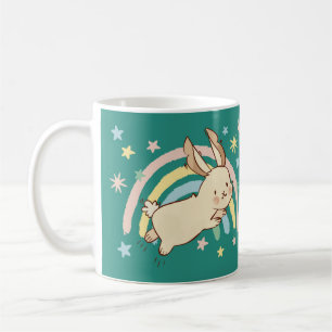 Rainbow Rabbit Coffee Tasse