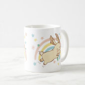 Rainbow Rabbit Kaffeetasse (VorderseiteRechts)