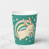 Rainbow Rabbit Paper Cups Pappbecher (Rückseite)