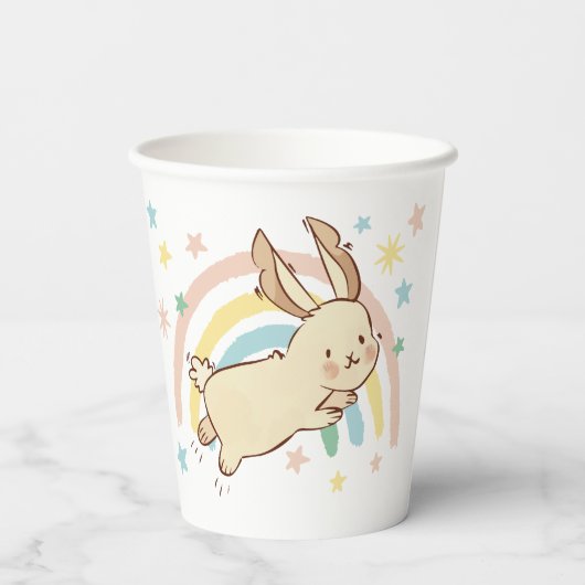 Rainbow Rabbit Pappbecher (Rückseite)