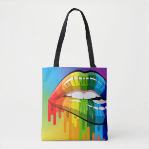 Rainbow-Raccerback-Totbeutel Tasche