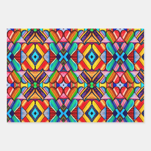 Rainbow Radiance: Lebhaft Geschenkpapier Set (Vorderseite 3)