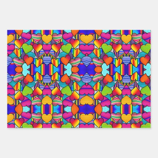 Rainbow Radiance: Lebhaft Geschenkpapier Set (Vorderseite 2)