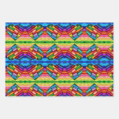 Rainbow Radiance: Lebhaft Geschenkpapier Set (Vorderseite)