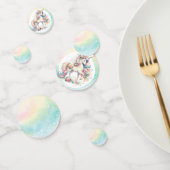 Rainbow Radiant Pastel Unicorn Party Konfetti (Gruppe)