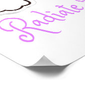 Rainbow Radiate Positivity, Positive mindset Poster (Ecke)