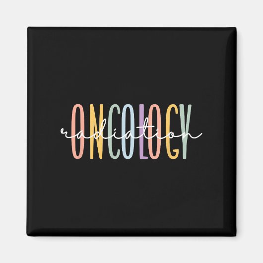 Rainbow Radiation Oncology Nurse Radiologic Techno Magnet (Vorne)