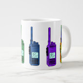 Rainbow Radio Jumbo-Tasse (Vorderseite Rechts)
