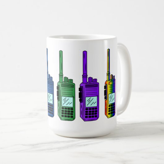 Rainbow Radio Kaffeetasse (VorderseiteRechts)