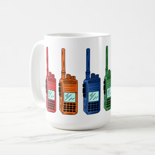 Rainbow Radio Kaffeetasse (Vorderseite Links)