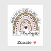 Rainbow, Radiologie, MRT Tech Aufkleber (Blatt)