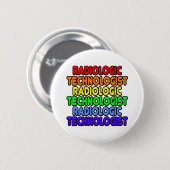 Rainbow Radiologiker Button (Vorne & Hinten)