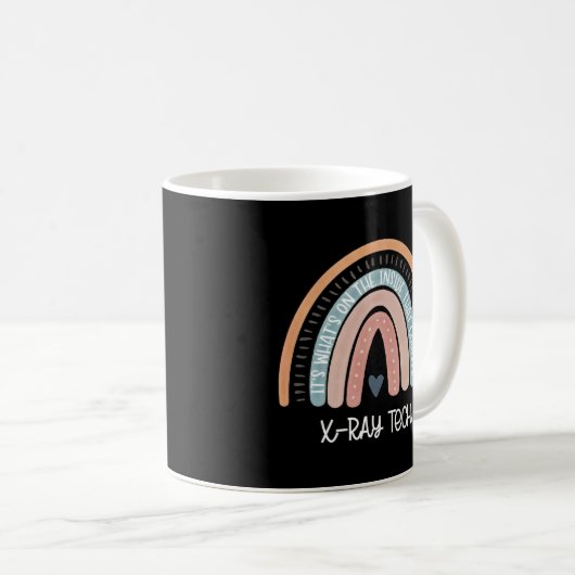 Rainbow Radiology Radiologist X-Ray Tech Kaffeetasse (VorderseiteRechts)