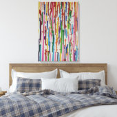 Rainbow Rain Paint Tropfen Leinwanddruck (Insitu (Schlafzimmer))