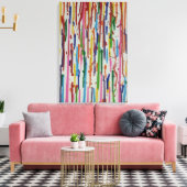 Rainbow Rain Paint Tropfen Leinwanddruck (Insitu (Wohnzimmer))