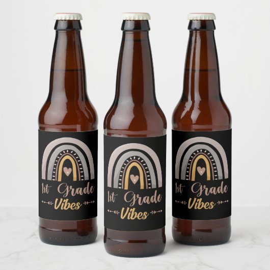 Rainbow Rainbow 1. Klasse Rainbow Zurück zur Schul Bierflaschenetikett (Flaschen)