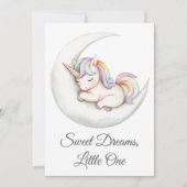 Rainbow Rainbow Crescent Moon Einladung (Vorderseite)