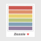 Rainbow-Rainbow-Gay Pride Aufkleber (Blatt)