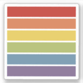 Rainbow-Rainbow-Gay Pride Aufkleber (Vorderseite)
