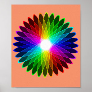 Rainbow Rainbow Halo Poster