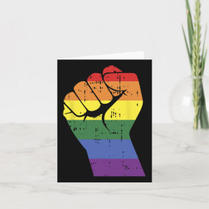Rainbow Rainbow-Hand-Gay-Bbt-Stolperstütze Karte
