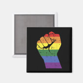 Rainbow Rainbow-Hand-Gay-Bbt-Stolperstütze Magnet (Vorderseite/Rückseite)