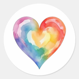 Rainbow Rainbow Rainbow-Heavy-Round-Sticker Runder Aufkleber