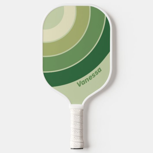 Rainbow-Rainbow-Retro-Moos Pickleball Schläger (Vorderseite)