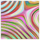 Rainbow-Rainbow-Rundquadratmuster Stoff (Nahaufnahme)