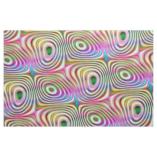 Rainbow-Rainbow-Rundquadratmuster Stoff (Fat Quarter (45,7 x 55,9 cm))