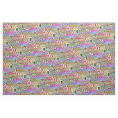 Rainbow-Rainbow-Rundquadratmuster Stoff (Fat Quarter (45,7 x 55,9 cm))