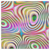 Rainbow-Rainbow-Rundquadratmuster Stoff (Nahaufnahme)