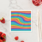 Rainbow-Rainbow-Swirl Serviette (Beispiel)