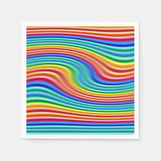 Rainbow-Rainbow-Swirl Serviette (Vorderseite)