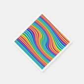 Rainbow-Rainbow-Swirl Serviette (Ecke)