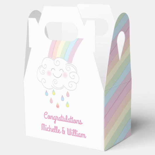 Rainbow Raindrop Kinderdusche Sprinkle Geschenkschachtel (Geöffnet)