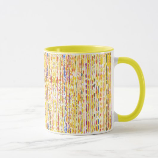 Rainbow Raindrops Stripes Tasse (Rechts)