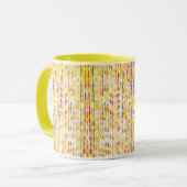 Rainbow Raindrops Stripes Tasse (Vorderseite Links)