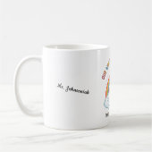 Rainbow-Rakete-Apfel-Bester Lehrer der Welt Kaffeetasse (Links)