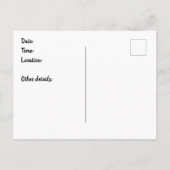 Rainbow Random Polka Dots Einladungspostkarte (Rückseite)