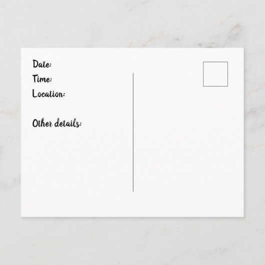 Rainbow Random Polka Dots Einladungspostkarte (Rückseite)