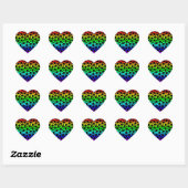 Rainbow Random Polka Dots Stickers Labels (Blatt)